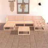 vidaXL 7-Piece Lounge Set Solid Pine Wood