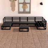 vidaXL 8-Piece Lounge Set Solid Pine Wood