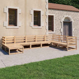 vidaXL 8-Piece Lounge Set Solid Pinewood