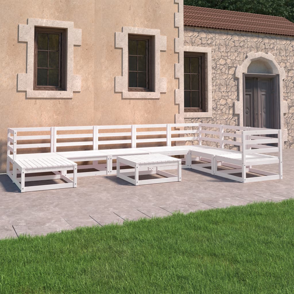 vidaXL 9-piece Lounge Set Solid Pine Wood