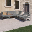 vidaXL 5-delige Loungeset massief grenenhout
