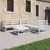 vidaXL 6-delige Loungeset massief grenenhout