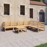 vidaXL 7-delige Loungeset massief grenenhout