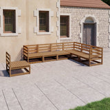 vidaXL 7-Piece Lounge Set Solid Pinewood Honey Brown