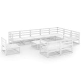vidaXL 11-delige Loungeset massief grenenhout
