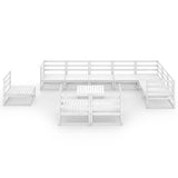 vidaXL 11-delige Loungeset massief grenenhout