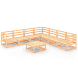 vidaXL 8-delige Loungeset massief grenenhout