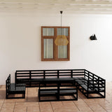 vidaXL 12-Piece Lounge Set Solid Pine Honey Brown