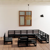 vidaXL 13-Piece Lounge Set Solid Pine Honey Brown