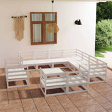 vidaXL 12-delige Loungeset massief grenenhout