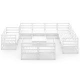 vidaXL 12-delige Loungeset massief grenenhout