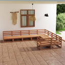 vidaXL 9-delige Loungeset massief grenenhout