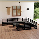 vidaXL 11-delige Loungeset massief vert