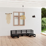 vidaXL 6-delige Loungeset massief grenenhout