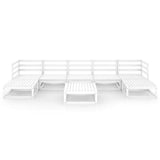 vidaXL 8-delige Loungeset massief grenenhout