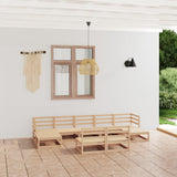vidaXL 9-piece Lounge Set Solid Pine Wood