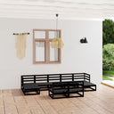 vidaXL Salon de jardin 9 pcs Bois de pin massif