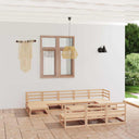 vidaXL 11-Piece Lounge Set Solid Pinewood