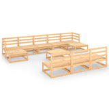 vidaXL 11-Piece Lounge Set Solid Pinewood