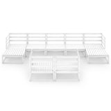vidaXL 9-delige Loungeset massief grenenhout