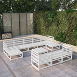 vidaXL 11-Piece Solid Pinewood Lounge Set