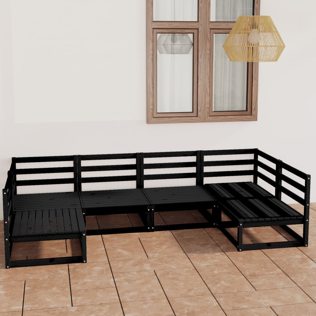 vidaXL 6-Piece Lounge Set Solid Pine Wood