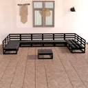 vidaXL 11-delige Loungeset massief grenenhout