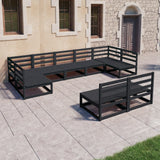 vidaXL 9-piece Lounge Set Solid Pine Wood