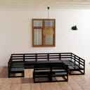 vidaXL 11-delige Loungeset massief vert