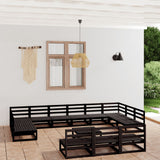 vidaXL 14-piece Lounge Set Solid Pine Wood