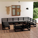vidaXL 11-delige Loungeset massief vert