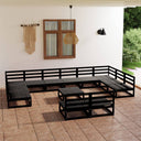 vidaXL Ensemble de salon 13 pcs bois de pin massif
