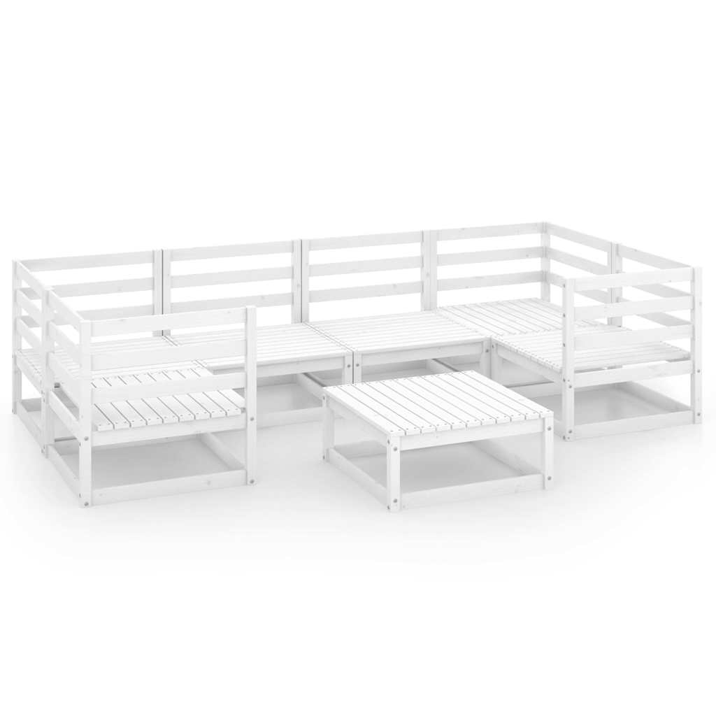 vidaXL 7-delige Loungeset massief grenenhout