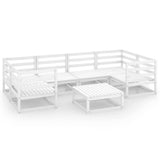 vidaXL 7-delige Loungeset massief grenenhout