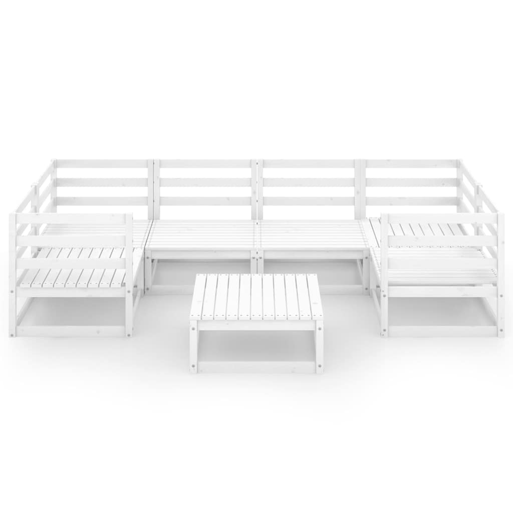 vidaXL 7-delige Loungeset massief grenenhout