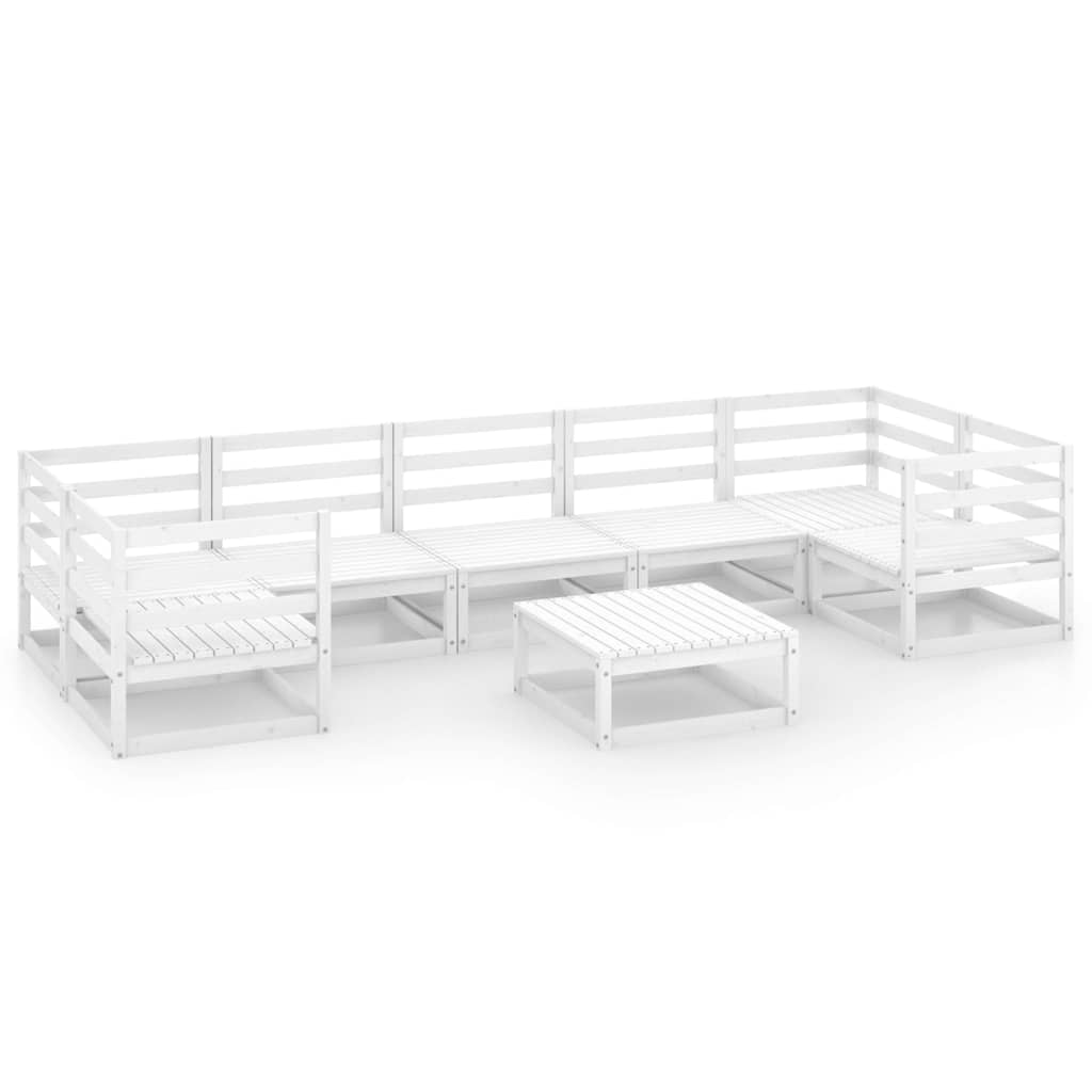 vidaXL 8-delige Loungeset massief grenenhout