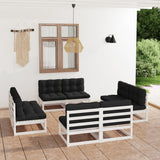 vidaXL 8-Piece Lounge Set Solid Pine Wood
