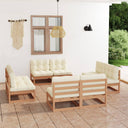 vidaXL 8-delige Loungeset massief grenenhout