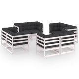 vidaXL 8-Piece Lounge Set Solid Pine Wood