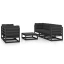 vidaXL 6-delige Loungeset massief grenenhout