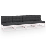 vidaXL 4-Seater Garden Bench Solid Pine Wood