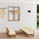 vidaXL 8-delige Loungeset massief grenenhout