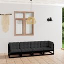 vidaXL 4-Seater Garden Bench Solid Pine Wood