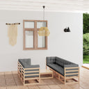 vidaXL 8-delige Loungeset massief grenenhout