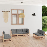 vidaXL 7-Piece Lounge Set Solid Pinewood Honey Brown