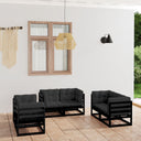 vidaXL 6-delige Loungeset massief grenenhout
