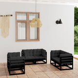 vidaXL 6-Piece Lounge Set Solid Pine Wood