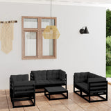 vidaXL 7-delige Loungeset massief grenenhout