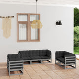 vidaXL 7-Piece Lounge Set Solid Pine Wood
