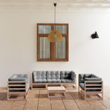 vidaXL 8-Piece Lounge Set Solid Pine Wood